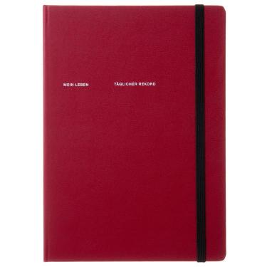 2026年3月始まり手帳 週間バーチカル B6 ライフログ ハード ワイン