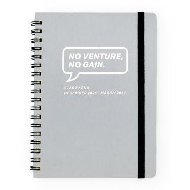 2025年12月始まり手帳 月間 B6 イン・アクション グレー