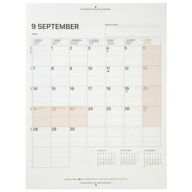 2026年9月始まり手帳 月間 A5 フィールドパッド リフィル