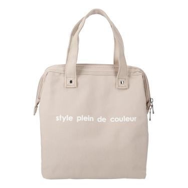 ランチバッグ カラーズランチワイヤーバッグLサイズ ベージュ【ロフト限定】