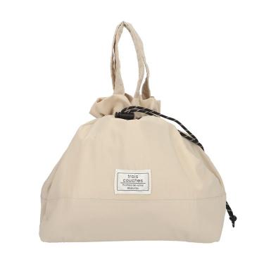 ランチ巾着 Lサイズ アルミ ベージュ【ロフト限定】