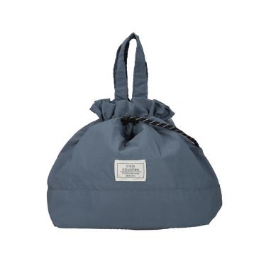 ランチ巾着 Lサイズ アルミ ブルーグレー【ロフト限定】