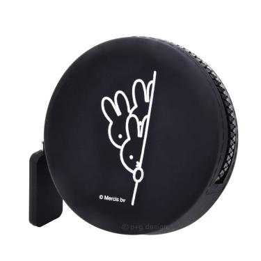 ミッフィー シリコン ラウンドポーチ ブラック