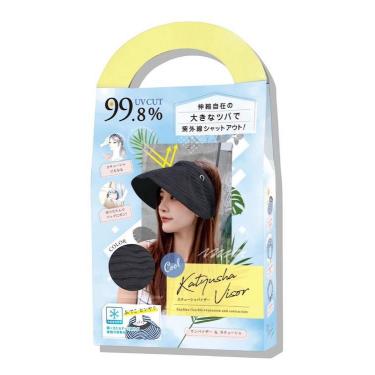 接触冷感カチューシャバイザー ネイビー