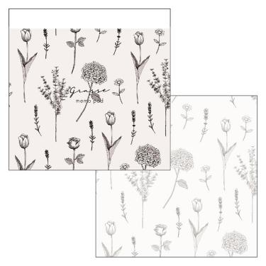 スクエアメモパッド グラース ブロッサム