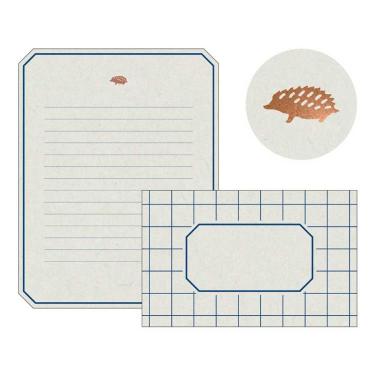 ルランレターセット グラフブルー