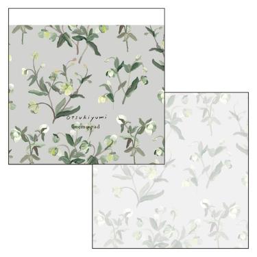 スクエアメモパッド 大槻優美 クリスマスローズ