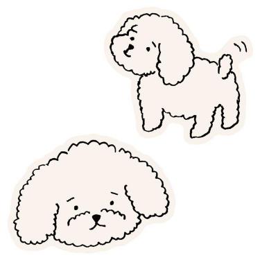 ダイカットステッカー ティックル モフモフ