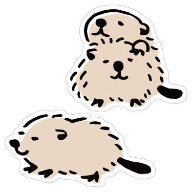 ダイカットステッカー ミニミニ ビーバー