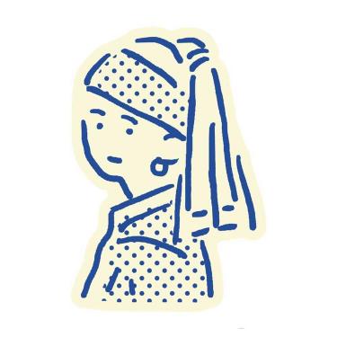 ダイカットステッカー マスターピース フェルメール