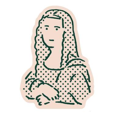 ダイカットステッカー マスターピース モナ・リザ