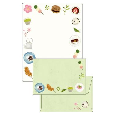 レターセット いわしまあゆ 和菓子