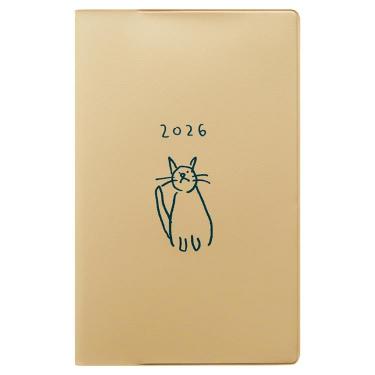 2025年10月始まり手帳 月間 B6 新書 ドゥードゥル キャット