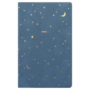 B・シャロワ、マリー、日本未発売・限定画集画、新品額付 2025年10月始まり手帳 月間 B6 新書 ミニュイ ネイビー(ネイビー