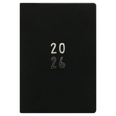 2025年10月始まり手帳 月間 B6 フルカラー トロット ブラック