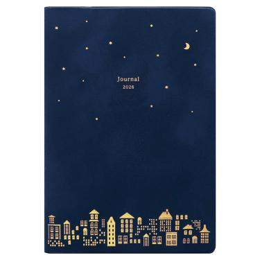 2025年10月始まり手帳 月間 B6 フルカラー ナイトホーク ネイビーブルー