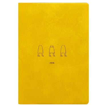 2026年1月始まり手帳 月間 B6 メジェド サンドイエロー