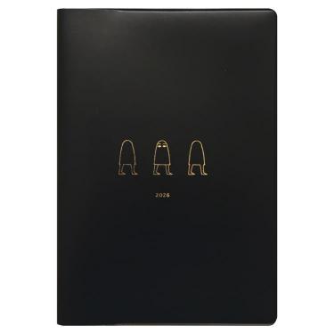 2026年1月始まり手帳 月間 B6 メジェド ブラック