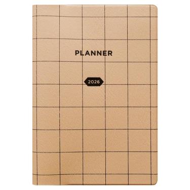 2026年1月始まり手帳 月間 B6 トレリス アプリコット