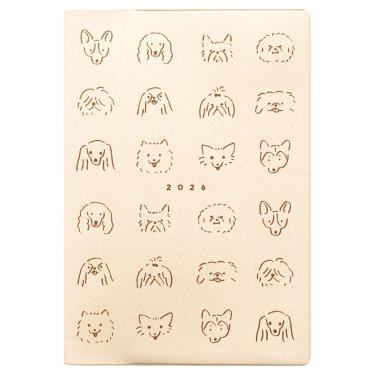 2026年1月始まり手帳 月間 B6 フルカラー ドギー バニラ