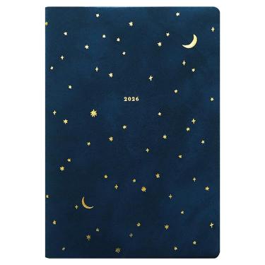 2026年1月始まり手帳 月間 B6 フルカラー ミニュイ ネイビー