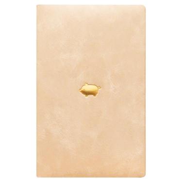 2026年1月始まり手帳 週間ブロック B6 新書 ラッキーモチーフ ブタ