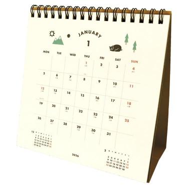 2026年1月始まりカレンダー 卓上 アイコン