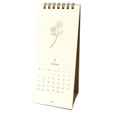 2026年1月始まりカレンダー 卓上 フローラ
