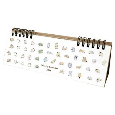 2026年1月始まりカレンダー 卓上 ミニミニ