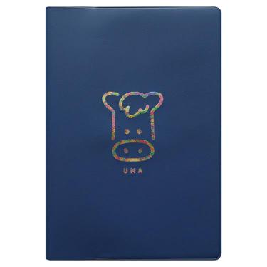 2026年1月始まり手帳 月間 B6 フルカラー ウマカナ ネイビー