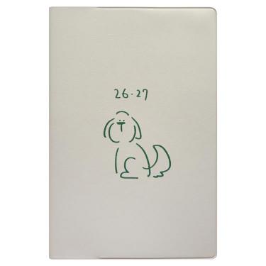 2026年4月始まり手帳 月間 B6 新書 ドゥードゥル ドッグ