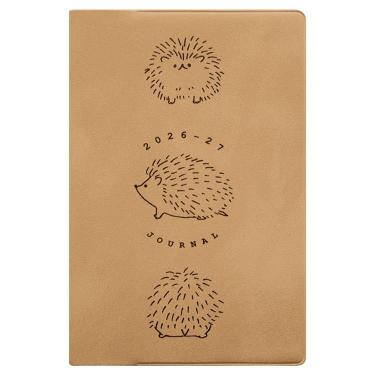 2026年4月始まり手帳 月間 B6 新書 ラウンドはりねずみ ベージュ