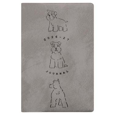 2026年4月始まり手帳 月間 B6 新書 ラウンドシュナウザー ライトグレー