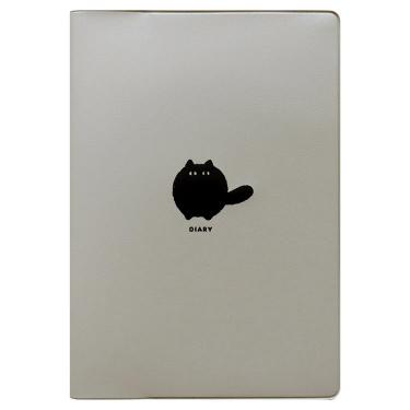 2026年4月始まり手帳 月間 B6 クロネコ グレー