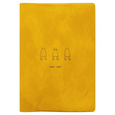 2026年4月始まり手帳 月間 B6 メジェド サンドイエロー