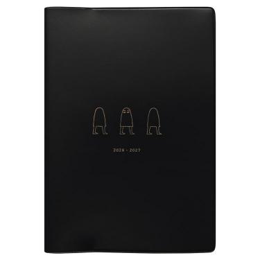 2026年4月始まり手帳 月間 B6 メジェド ブラック