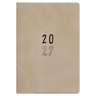 2026年10月始まり手帳 月間 B6 フルカラー ボッカ グレージュ