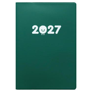 2027年1月始まり手帳 月間 B6 モコモコ グリーン