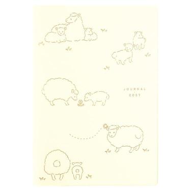 2027年1月始まり手帳 月間 B6 フルカラー フラッフィー アイボリー