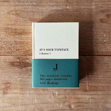 タイプフェイスノートブック ボドニ ライトベージュ