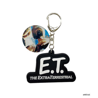 Ｅ．Ｔ．　ラバーキーホルダー　ブラック