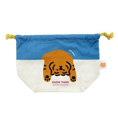 ランチ巾着 ブルー ムジークタイガー