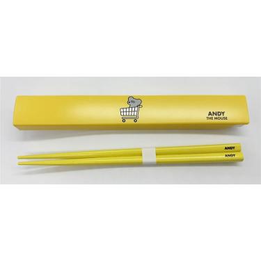 箸・箸ケース 17.8cm イエロー