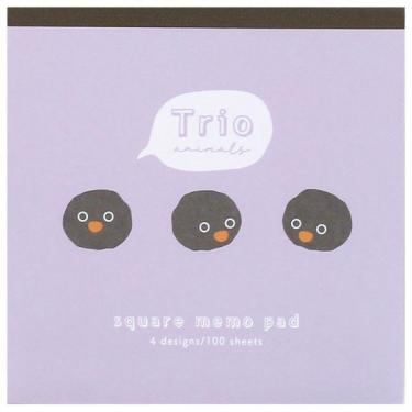 スクエアメモパッド トリオ ペンギン