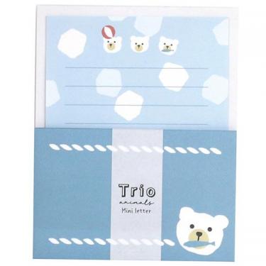 ミニレター トリオ水族館 シロクマ