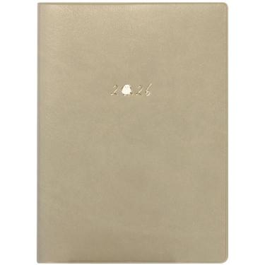 2025年10月始まり手帳 週間ブロック B6 プチシマエナガ ベージュ