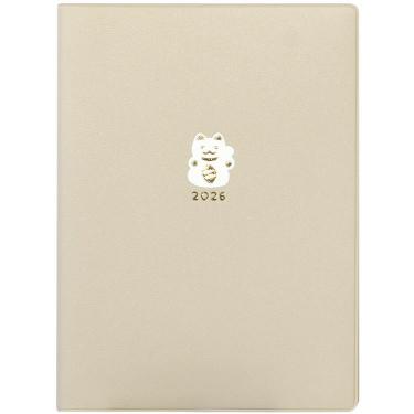 2025年10月始まり手帳 週間ブロック B6 ラナンキュラス ホワイト