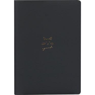 2025年10月始まり手帳 月間 B6 ライト キャット ブラック