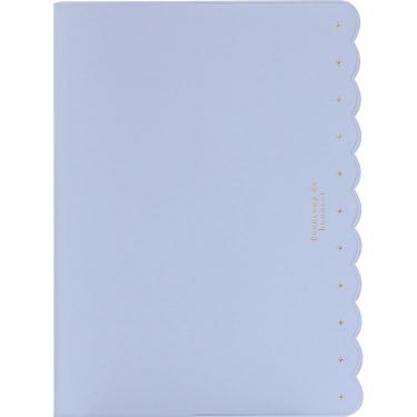 2025年10月始まり手帳 月間 B6 ライト フリル ブルー