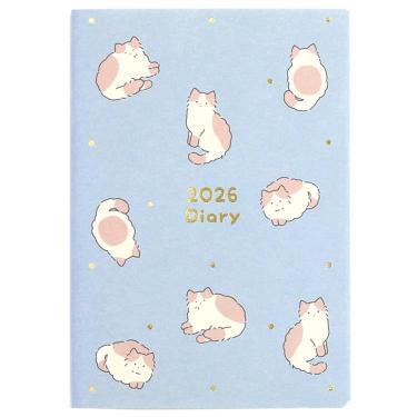 2025年10月始まり手帳 月間 A6 まるまるアニマル ブルー